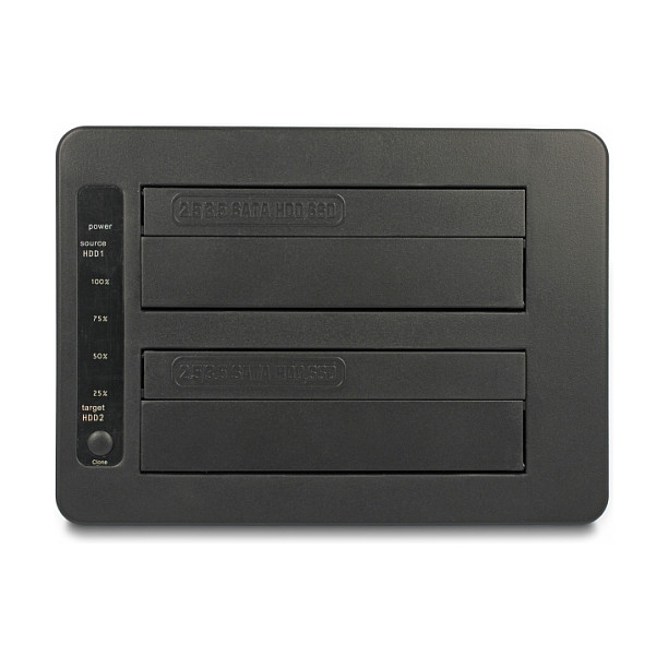 HDD Docking USB për 2 x SATA HDD/SSD me Funksion Klonimi, Lexues Kartash dhe Port USB Shtesë - Figura 4