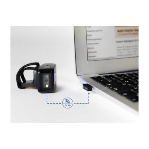 Skaner Delock unazor i barkodeve 1D/2D me 2.4GHz ose Bluetooth 6
