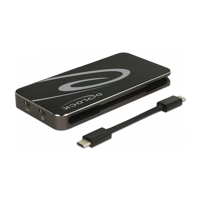 Docking Station DeLOCK / 4K / 1xHDMI / 1xDisplayPort / 1xVGA / 2xUSB-A / 1xUSB-C - Zezë - Figura 4