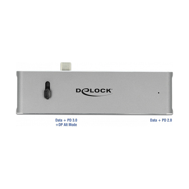 Docking Station DeLOCK / 1xHDMI / 2xUSB-A / 2xUSB-C / SD - Gri - Figura 4