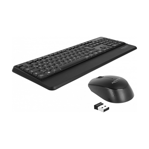 Combo (Tastierë & Maus) DeLOCK / USB / QWERTZ / German Language - Zezë