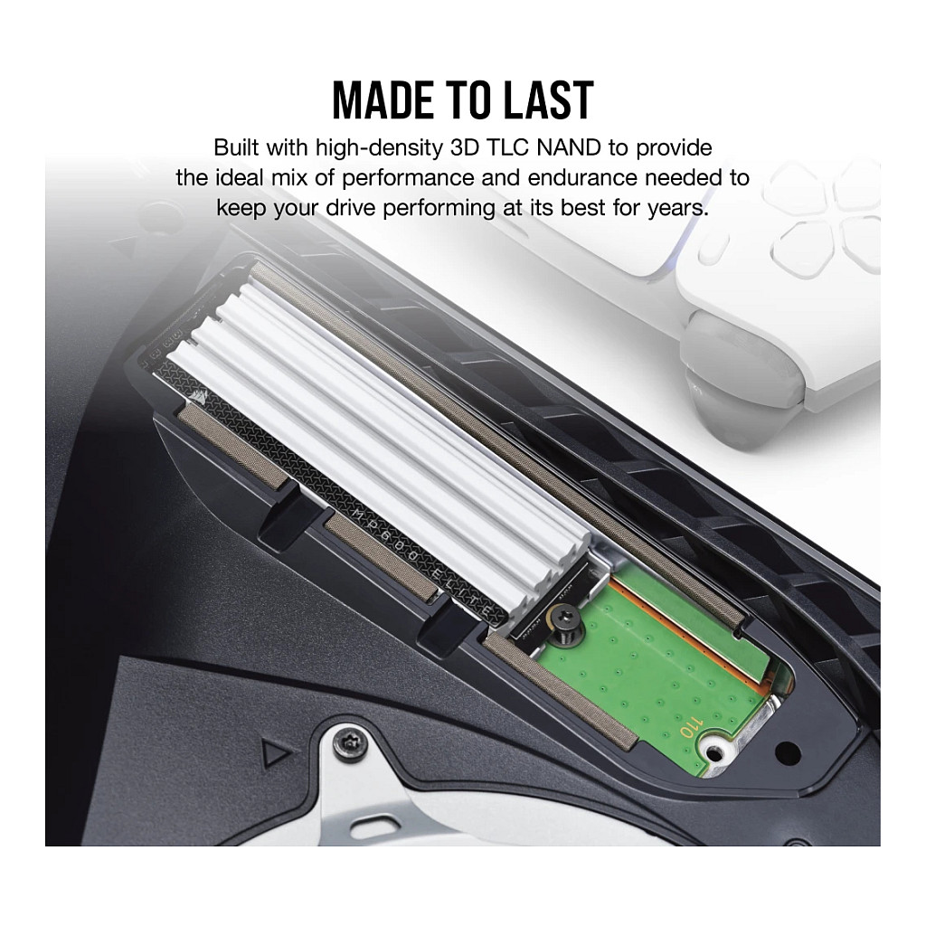 SSD të Brendshme CORSAIR MP600 ELITE / 2TB / M.2 2280 / PCIe Gen4 x4 / NVMe / 3D TLC NAND / for PS5 - Figura 3