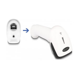 Skaner Delock i barkodeve 1D/2D me 2.4GHz / Bluetooth / USB – Bardhë 7