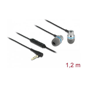 Kufje me kabllo DeLock 3.5mm / Mikrofon dhe kontroll të zërit Quick-Mute për Smartphone/Tablet – Zezë 5