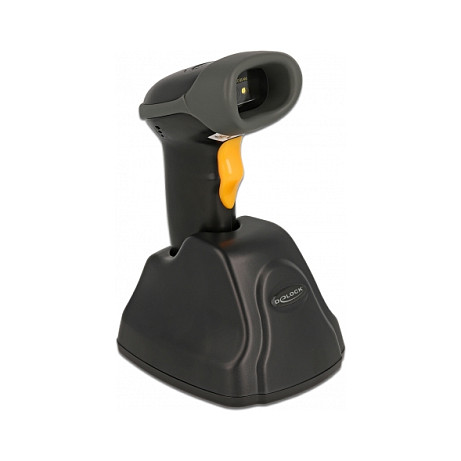 Skaner Delock wireless i barkodeve 1D/2D 2.4GHz me charging station  - Shumëgjuhësh