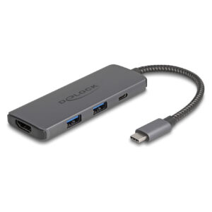 Docking Station DeLOCK / 8K / 1xHDMI / 2xUSB-A / 2xUSB-C - Gri