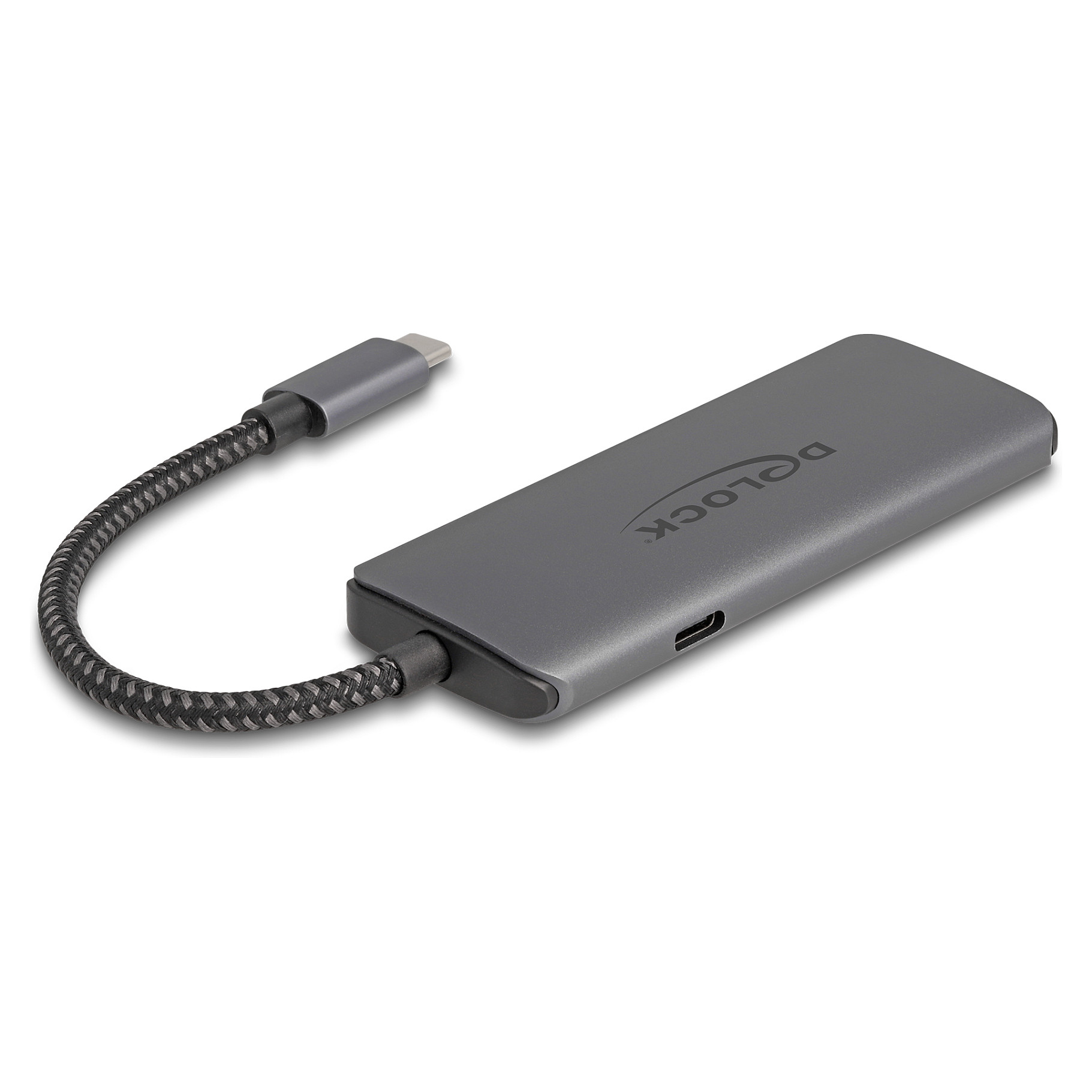 Docking Station DeLOCK / 8K / 1xHDMI / 2xUSB-A / 2xUSB-C - Gri - Figura 2