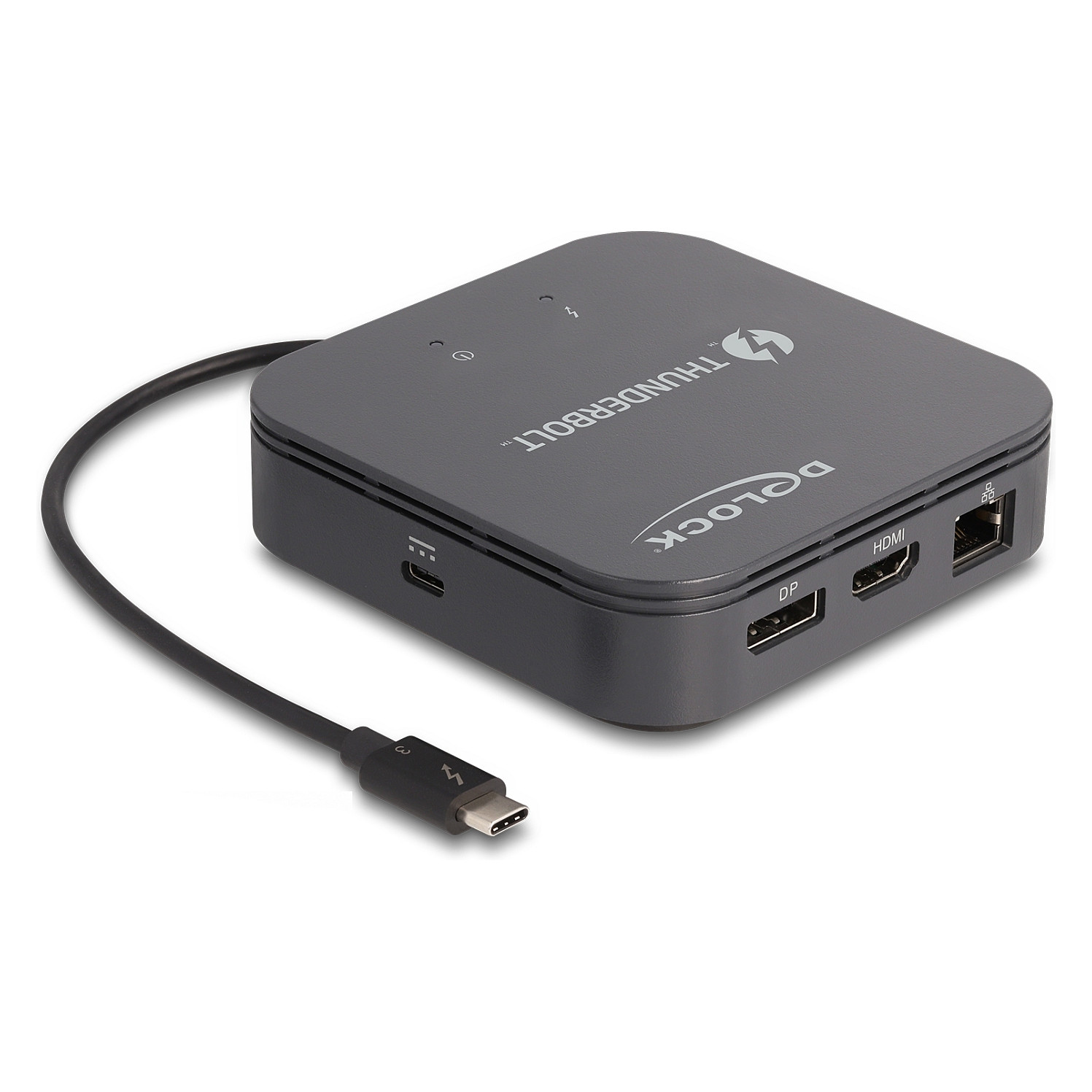 Docking Station DeLOCK Thunderbolt 3 Mini / 8K / 1xDisplayPort / 1xHDMI / 1xUSB-C / LAN / Audio - Zezë