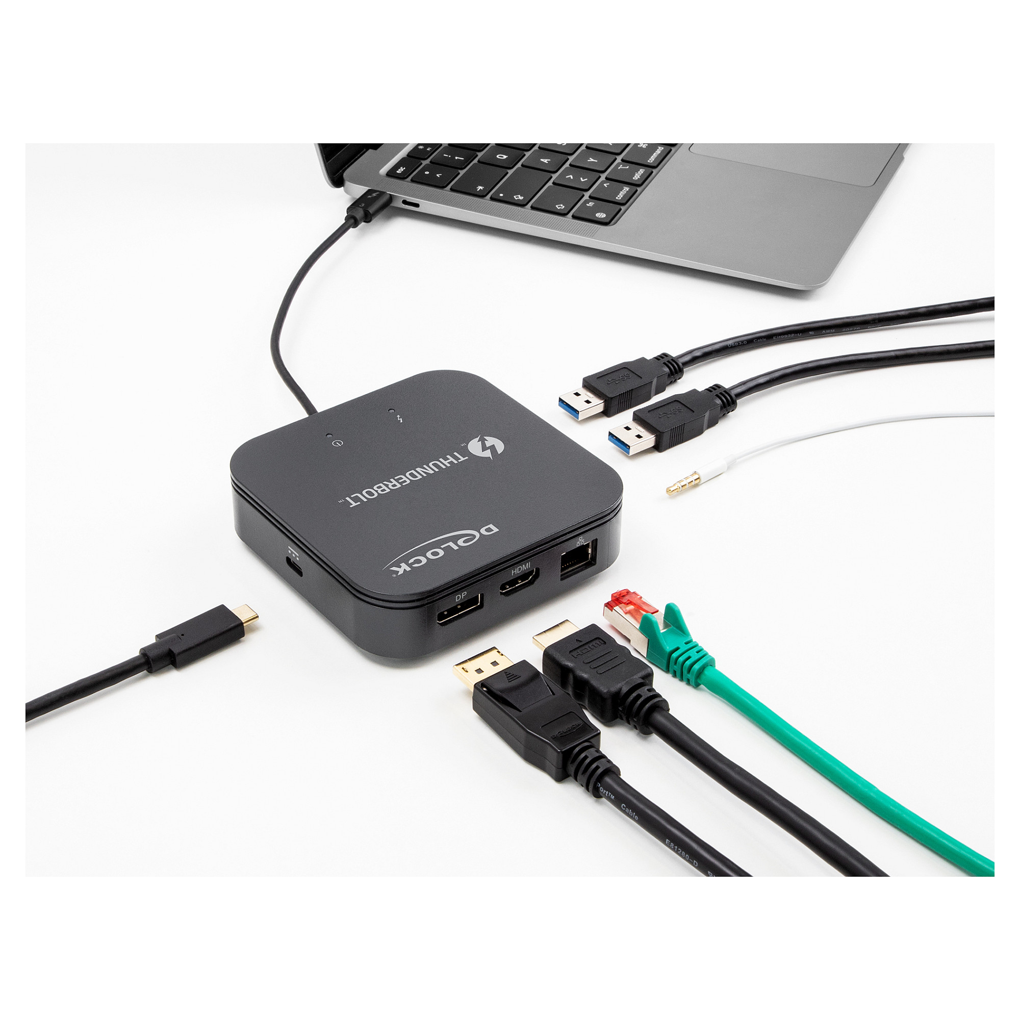 Docking Station DeLOCK Thunderbolt 3 Mini / 8K / 1xDisplayPort / 1xHDMI / 1xUSB-C / LAN / Audio - Zezë - Figura 4