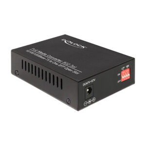 DeLOCK Gigabit SFP Media Converter PoE+ 10/100/1000 RJ45 to SFP Fiber Adapter Industrial Ethernet Converter 5