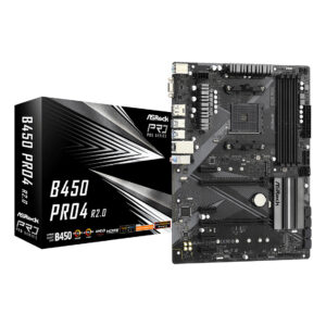 Pllakë Amë AMD ASROCK B450 PRO4 R2.0 AMD AM4 ATX M.2 / DDR4