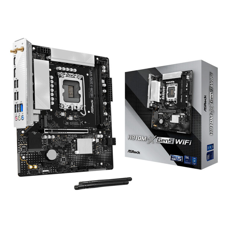 Pllakë Amë Intel ASRock H810M-X GEN5 / WiFi / DDR5 / Socket S1851 / mATX