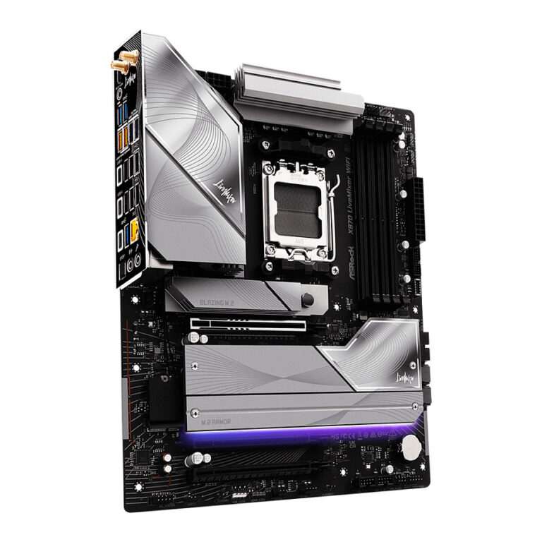 Pllakë Amë AMD ASRock X870 Livemixer WiFi AM5 ATX HDMI/USB-C DDR5