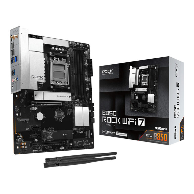 Pllakë Amë AMD ASRock B850 Rock WiFi7 AM5 ATX HDMI/USB-C