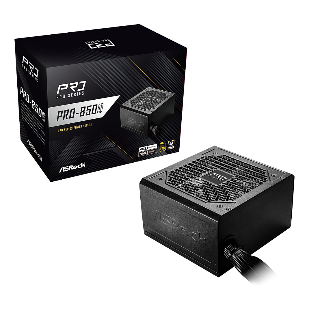 Furnizues Energjie ASRock Pro Series PRO-850G / 850W / ATX / 80 PLUS Gold