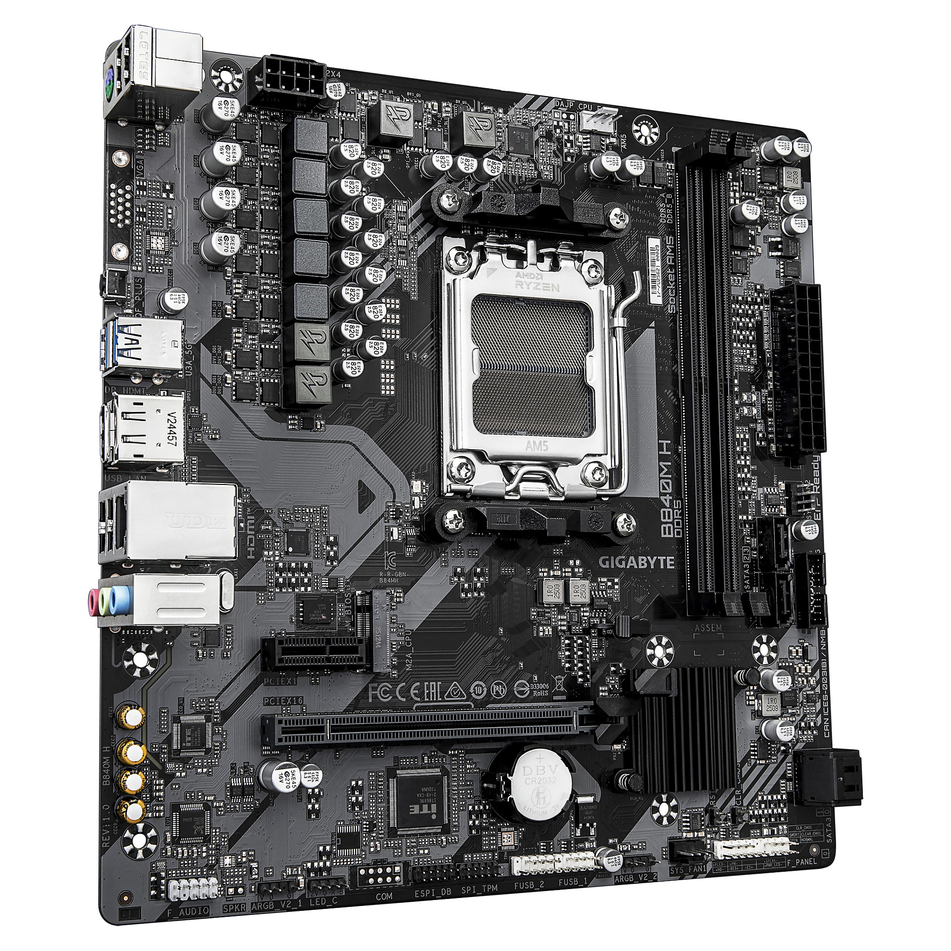 Pllakë Amë AMD Gigabyte B840M H / AM5 - Figura 3