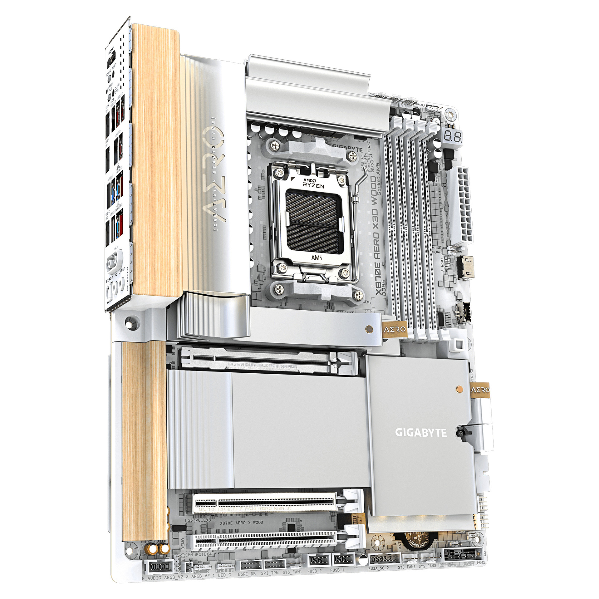 Pllakë Amë AMD Gigabyte X870E AERO X3D WOOD AM5 - Figura 3