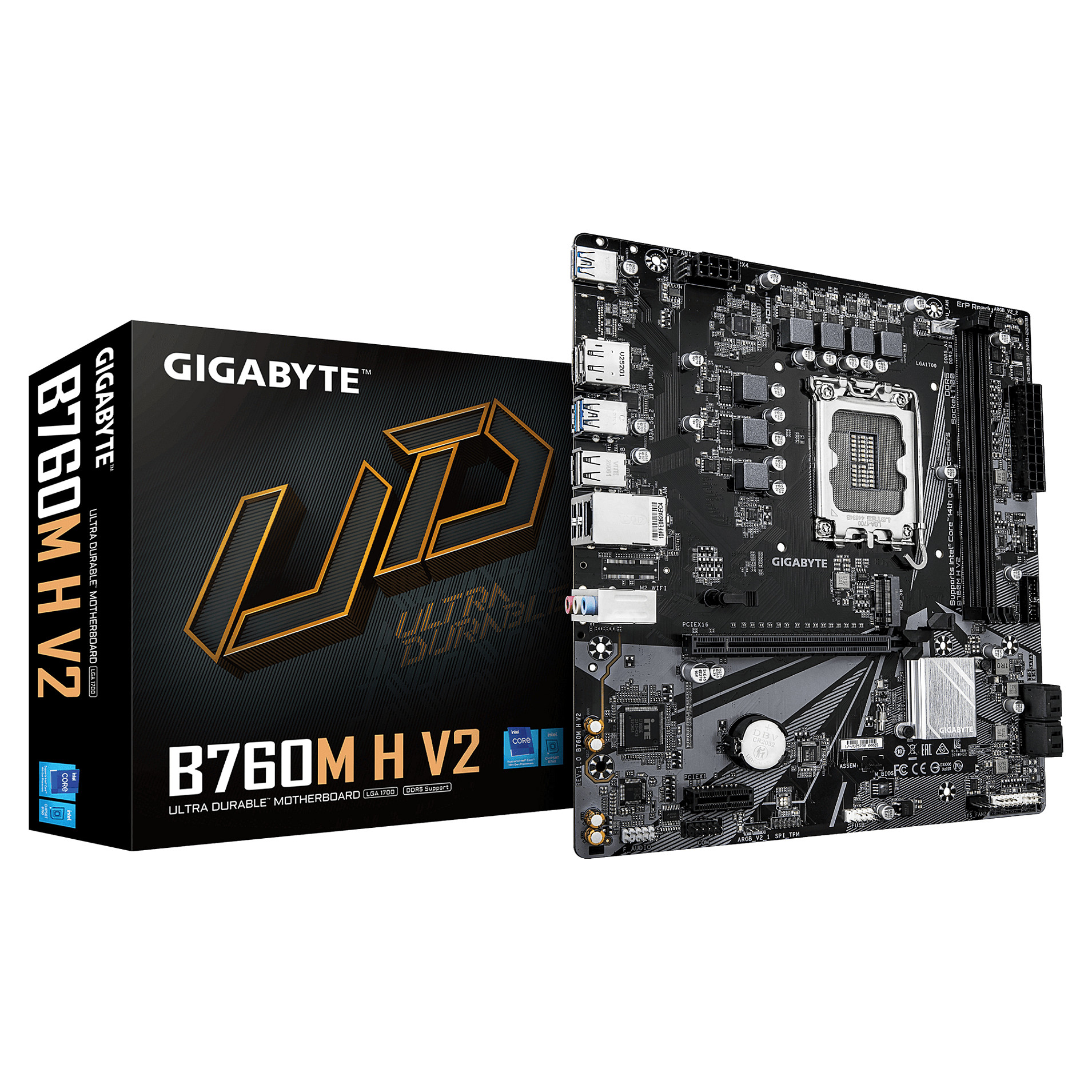 Pllakë Amë Intel Gigabyte B760M H V2 / LGA1700