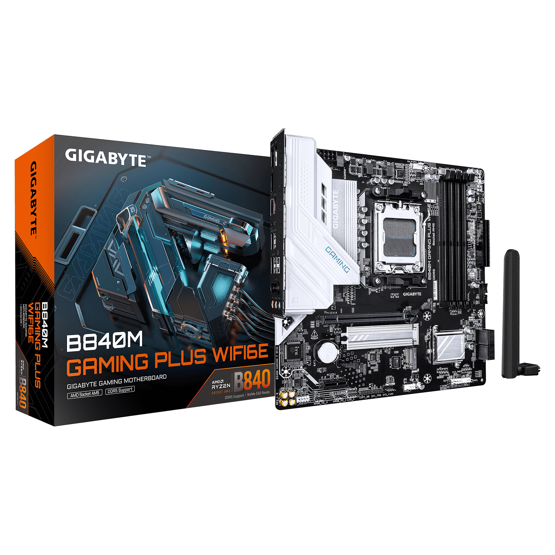 Pllakë Amë AMD Gigabyte B840M GAMING P WF6E / AM5