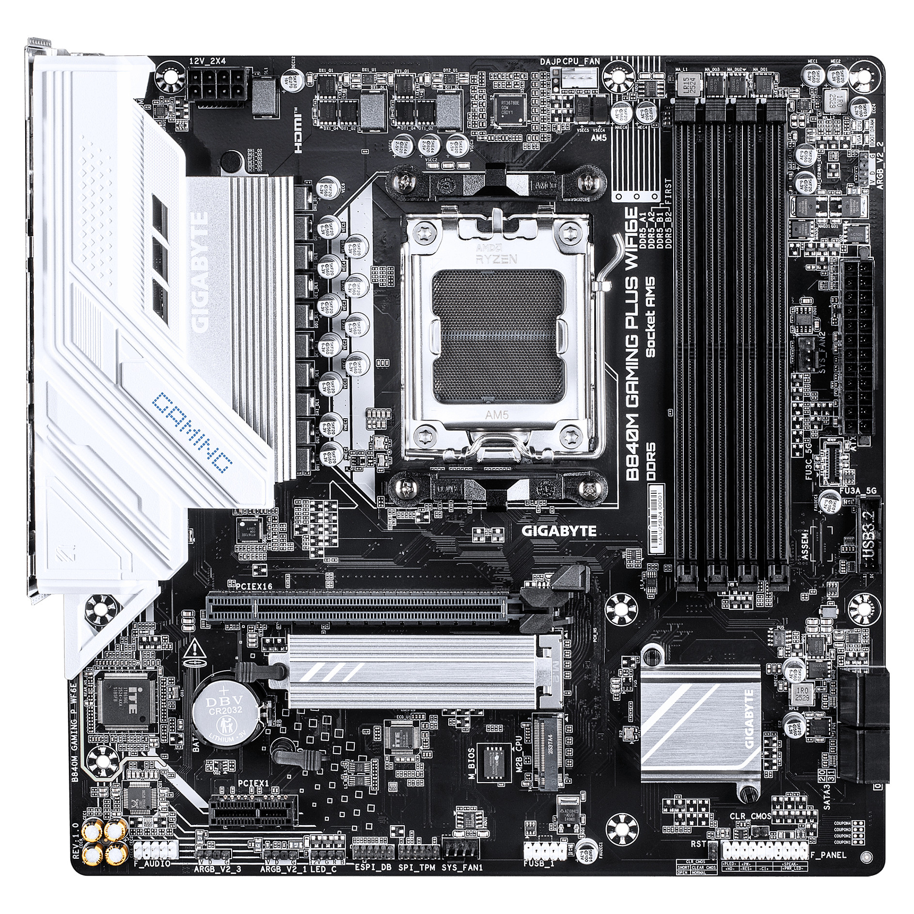 Pllakë Amë AMD Gigabyte B840M GAMING P WF6E / AM5 - Figura 2