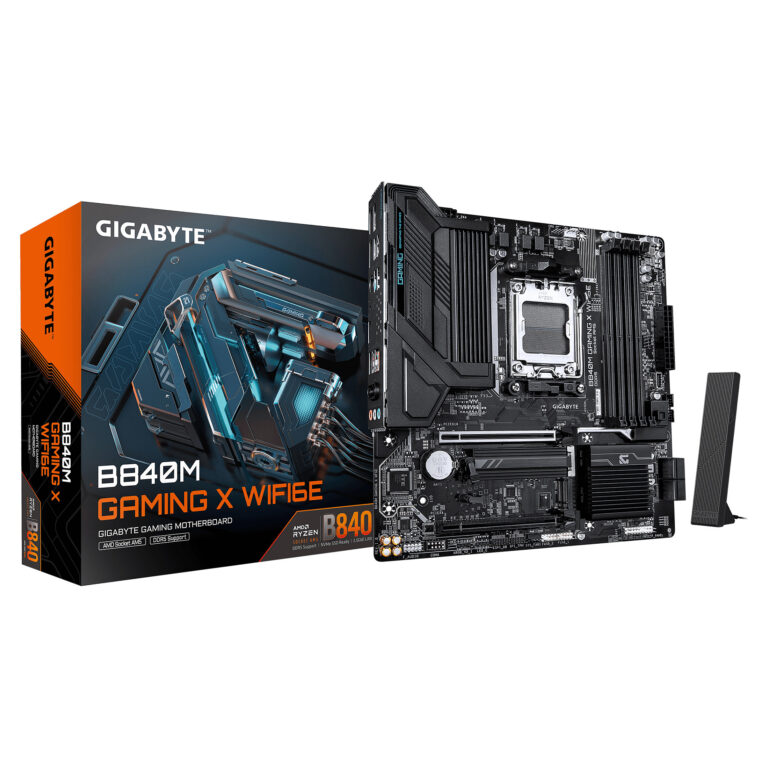 Pllakë Amë AMD GigaByte B840M Gaming X / Wi‑Fi 6E / DDR5 / AM5