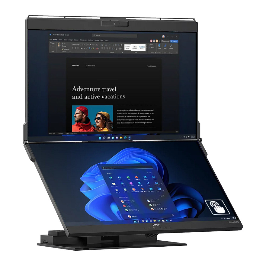 Monitor Mobile Pixels Geminos X 24 duale / 24"/ Quad HD IPS / 75Hz / 14ms / HDMI+USB - Zezë