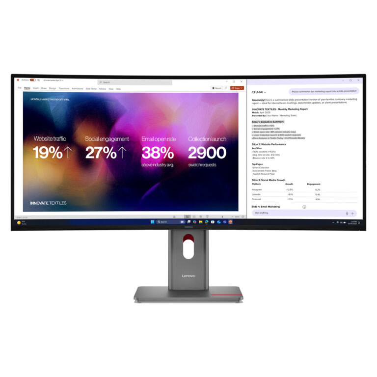 Monitor Lenovo ThinkVision P40WD-40 / 39,7"/ WUHD IPS LED Curved / 120Hz / 6ms / HDMI+DP+USB-C - Zezë