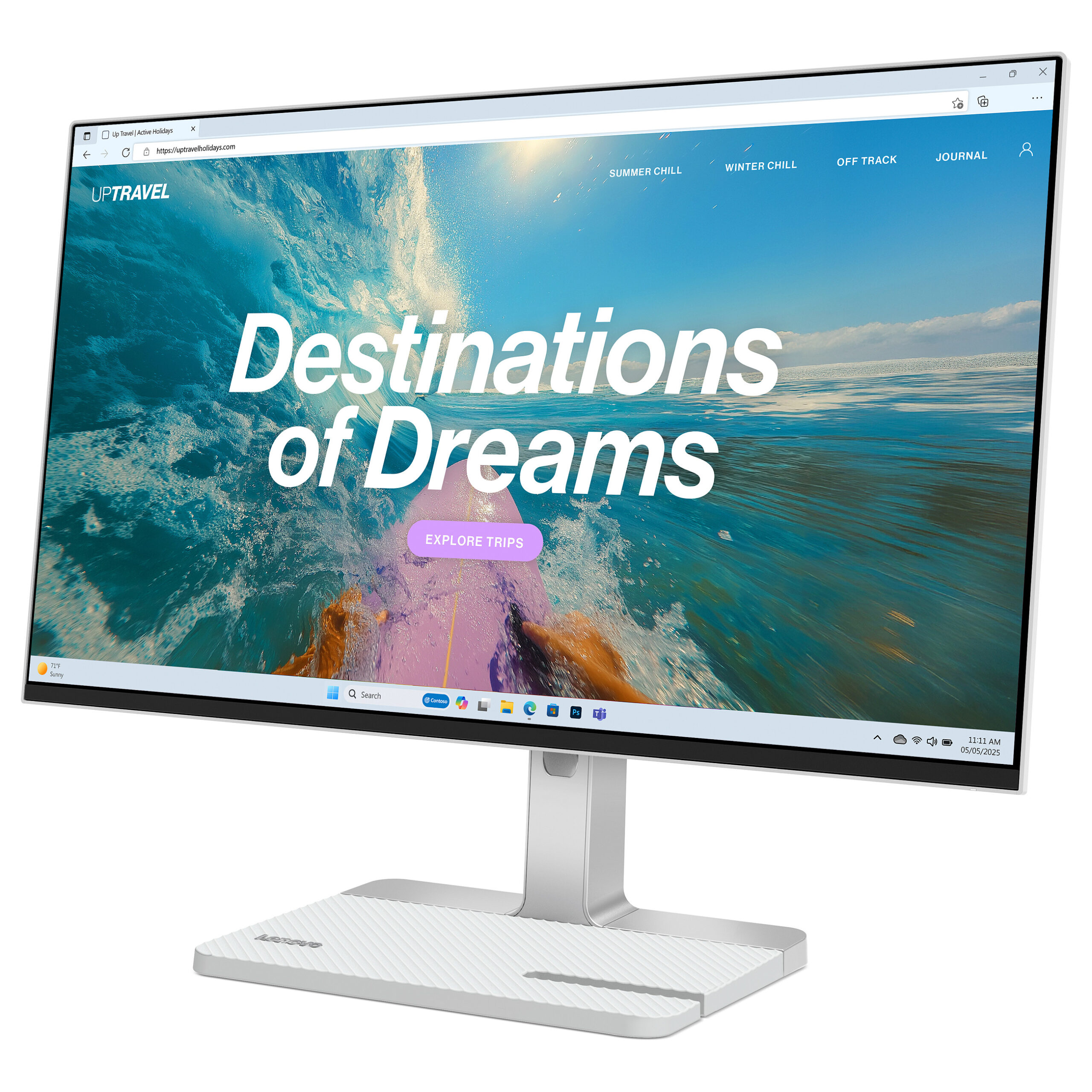 Monitor Gaming Lenovo L24D-4C Business / 23,8"/ Full HD IPS / 144Hz / 1ms / HDMI+USB-C+DP - Gri - Figura 2