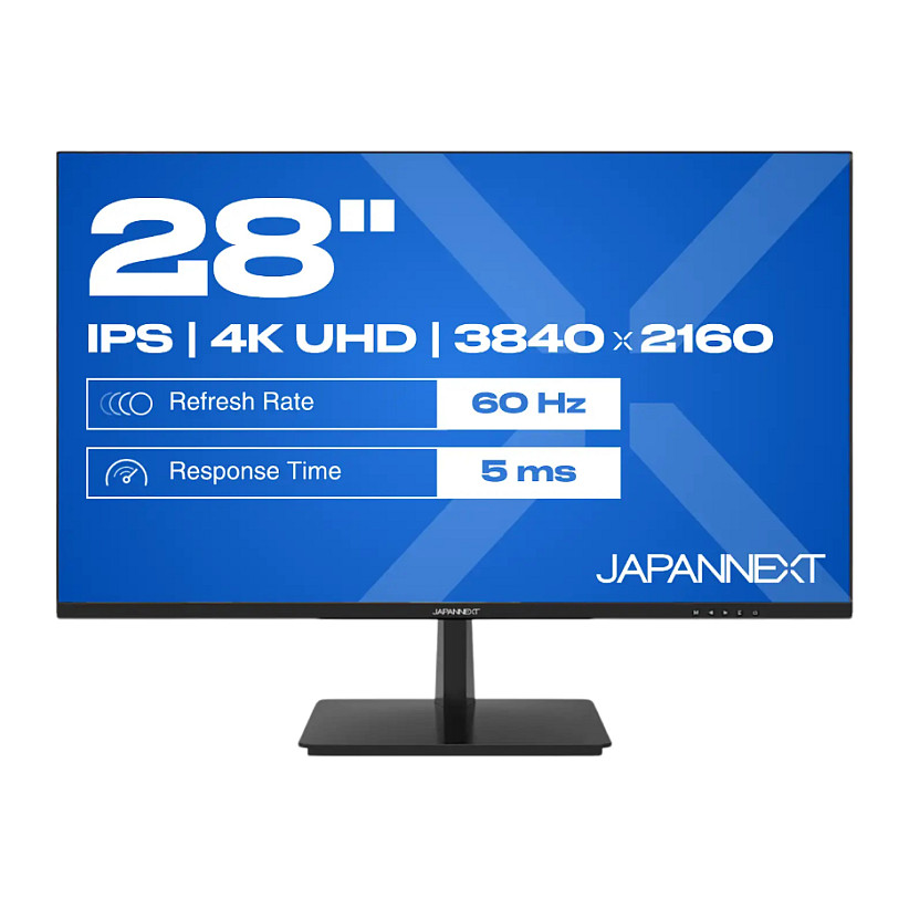 Monitor JapanNext JN-I280UHD60F-P / 28"/ 4K Ultra HD IPS LCD / 60Hz / 5ms / HDMI+DP - Zezë - Figura 3