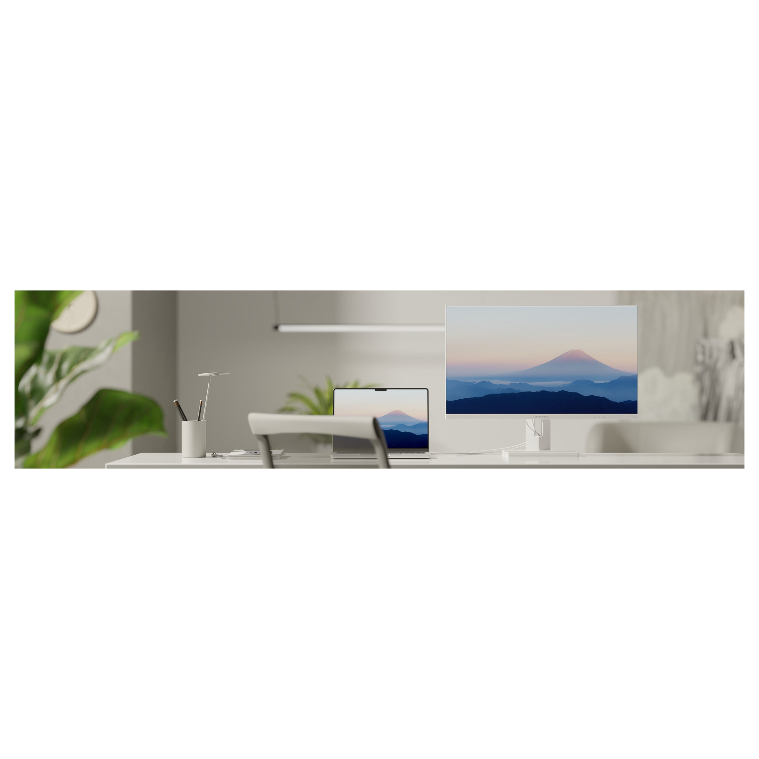Monitor JapanNext JN-IPS270UHD60F-C65W-HSP-W / 27"/ 4K Ultra HD IPS LED / 60Hz / 8ms / HDMI+DP - Bardhë - Figura 4
