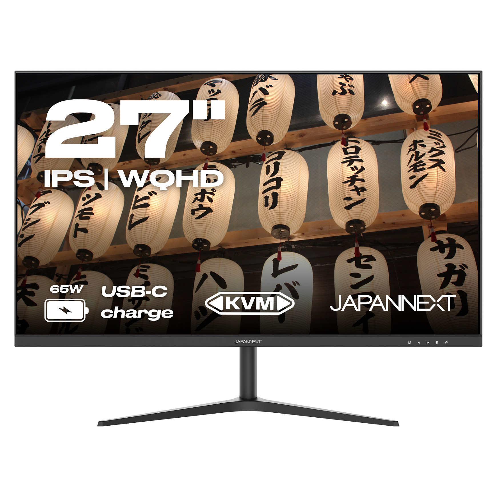 Monitor JapanNext JN-IPS27WQHDR-C65W / 27″/ Wide Quad HD IPS LCD / 75Hz / 5ms / HDMI+DP – Zezë