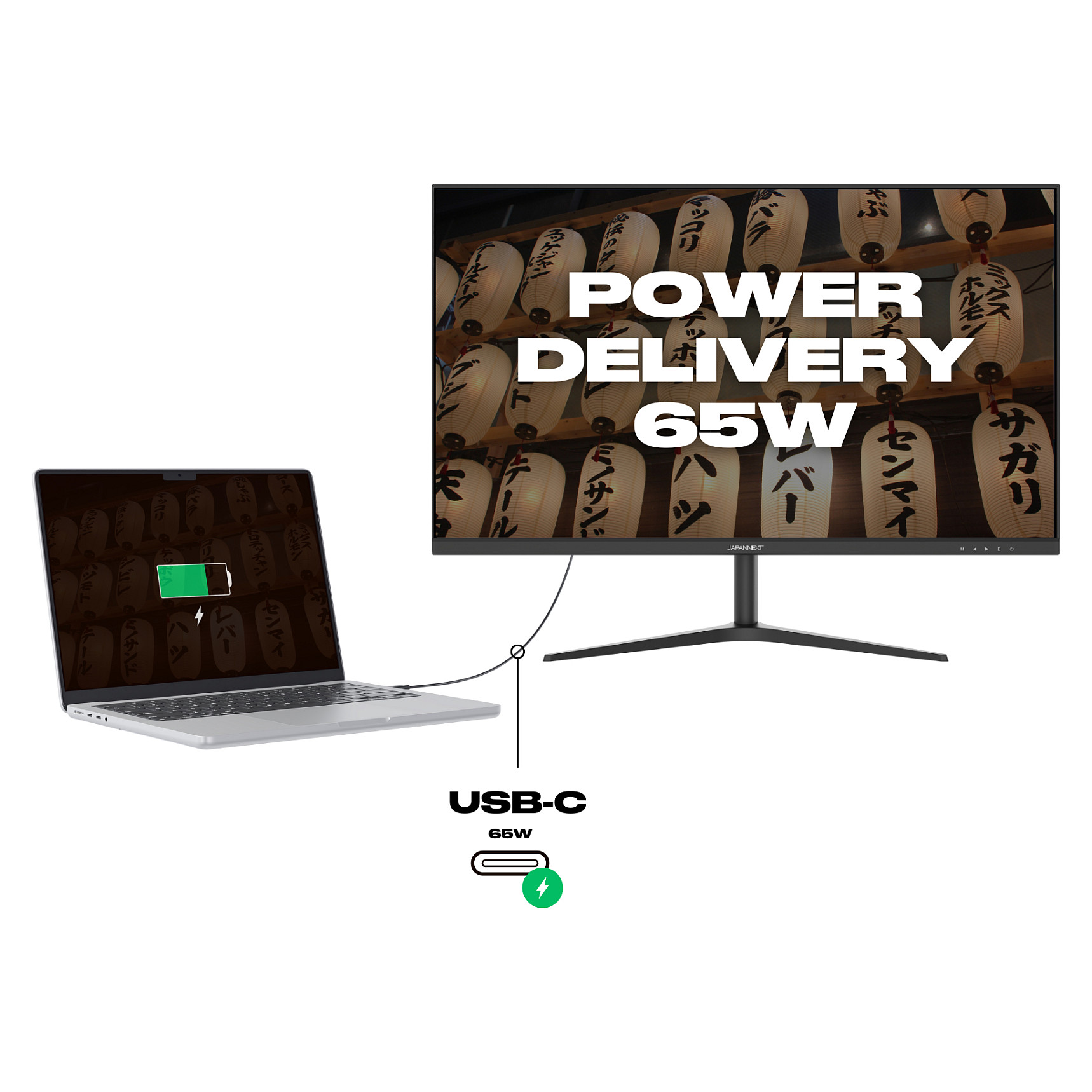 Monitor JapanNext JN-IPS27WQHDR-C65W / 27″/ Wide Quad HD IPS LCD / 75Hz / 5ms / HDMI+DP – Zezë 4