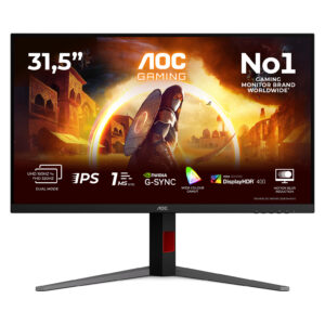 Monitor Gaming AOC U32G4U / 31,5"/ 4K Ultra HD Fast IPS / 160Hz / 1ms / HDMI+DP - Zezë