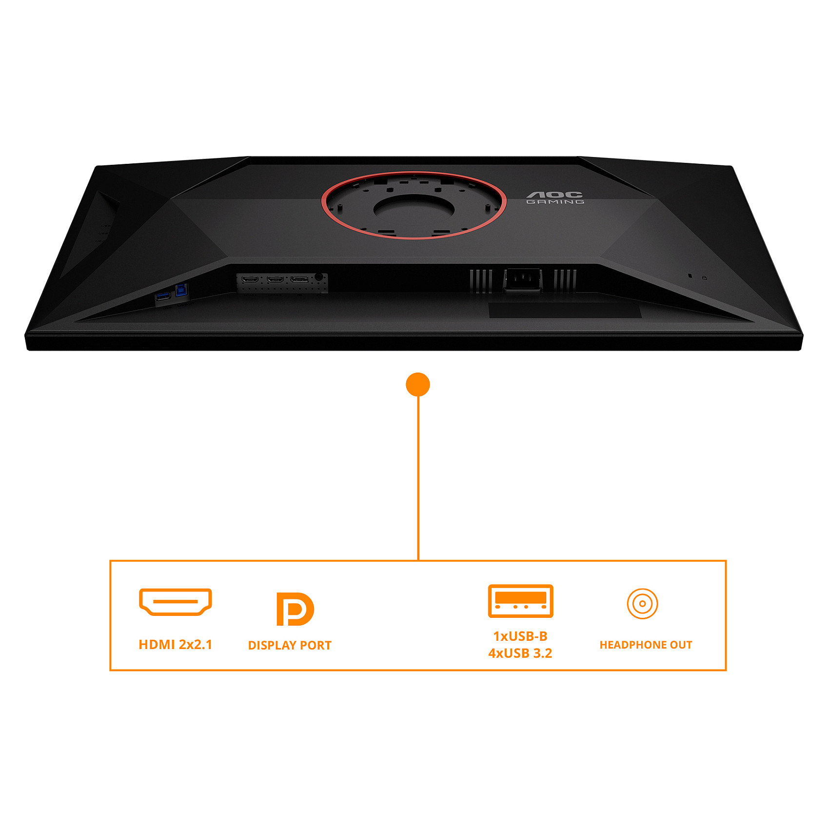 Monitor Gaming AOC U32G4U / 31,5"/ 4K Ultra HD Fast IPS / 160Hz / 1ms / HDMI+DP - Zezë - Figura 3