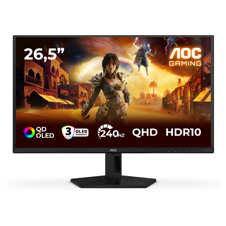 Monitor Gaming AOC Q27G41ZDF / 26.5"/ Quad HD OLED / 240Hz / 0.03ms / HDMI+DP - Zezë