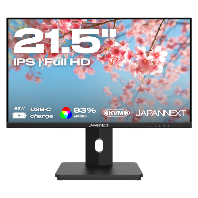 Monitor JapanNext N-I215FLFHSP-C65W / 21.5"/ Full HD IPS LCD / 75Hz / 14ms / HDMI+USB-C - Zezë