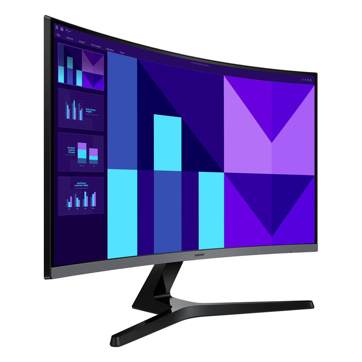 Monitor Samsung Essential S3 LS27D392GAUXEN / 27"/ Full HD VA / LCD / Curved / 100Hz / 4ms / HDMI+VGA - Zezë - Figura 4