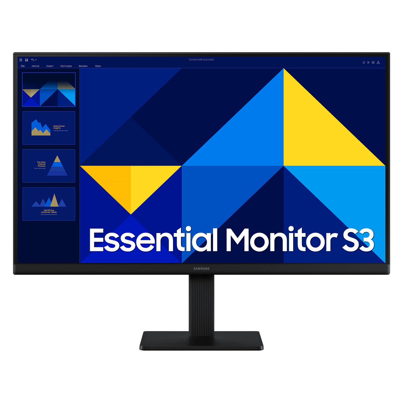 Monitor Samsung S30GD / 24"/ Full HD IPS LCD / 100Hz / 5ms / HDMI+VGA - Zezë - Figura 2