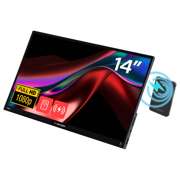 Monitor Verbatim Portable / 14"/ Full HD IPS / LED / Touch / 60Hz / 6ms / USB+HDMI - Zezë