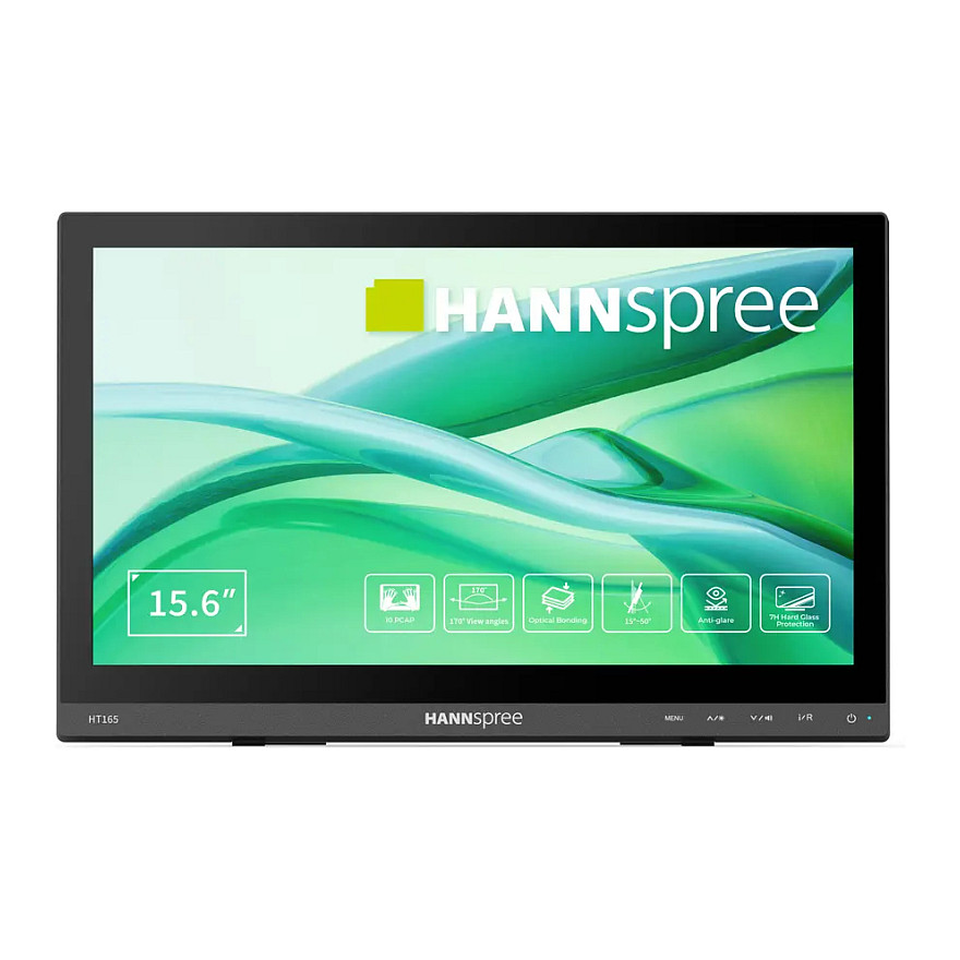 Monitor Hannspree HT165HPB / 15.6"/ Full HD IPS / LCD / Touch / 60Hz / 15ms / HDMI+USB+DP - Zezë - Figura 2