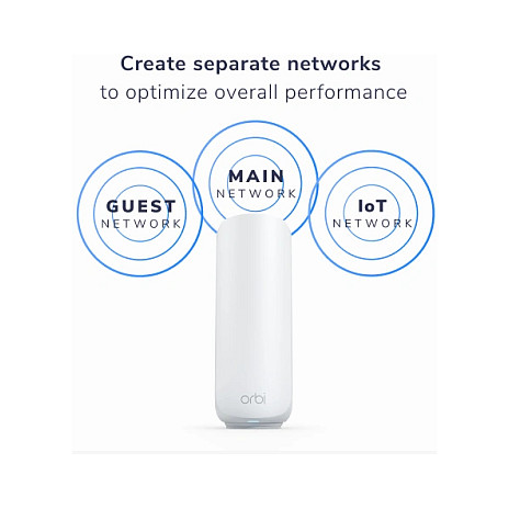 Mesh Satellite Netgear / Orbi 370‑Serie RBE370 / Dual‑Band Wi‑Fi 7 – Bardhë - Figura 4