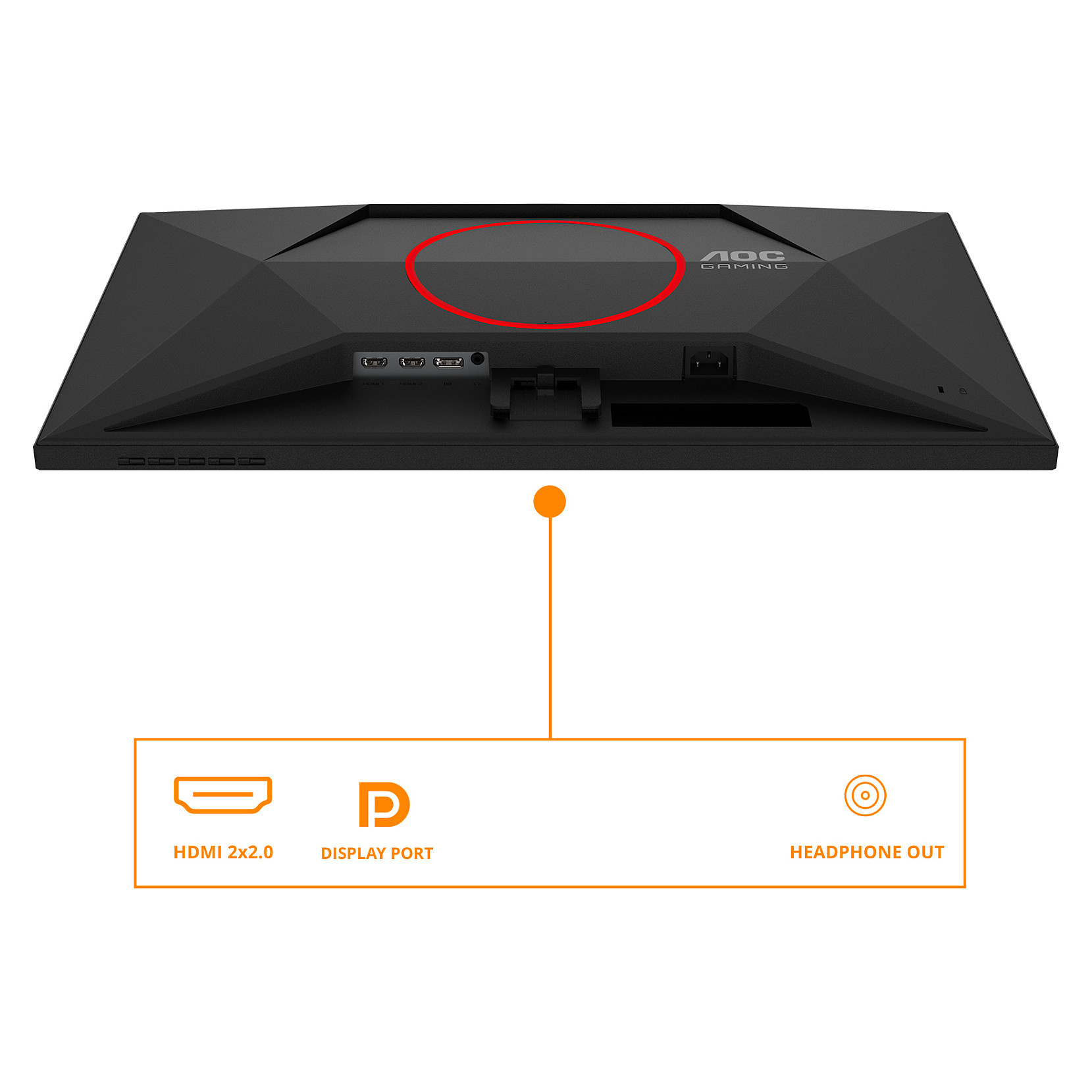 Monitor Gaming AOC 24G4ZR / 23.8"/ Full HD Fast IPS LED / 260Hz / 1ms / HDMI+DP - Zezë/Kuqe - Figura 3