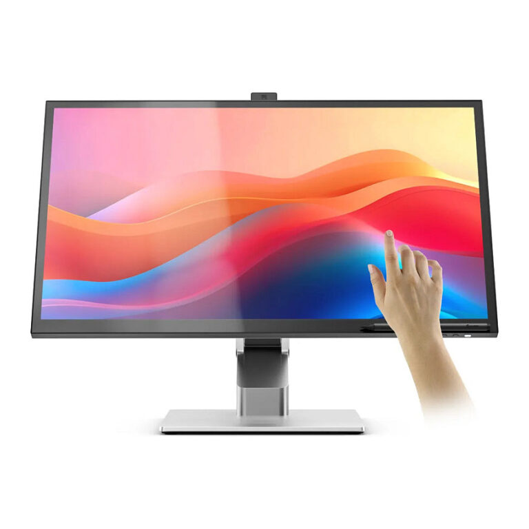 Monitor Alogic TFT Clarity Fold / 27"/ 4K Ultra HD IPS QD Touch / 60Hz / 14ms / Webcam / USB-C+DP+HDMI - Zezë/Argjendi