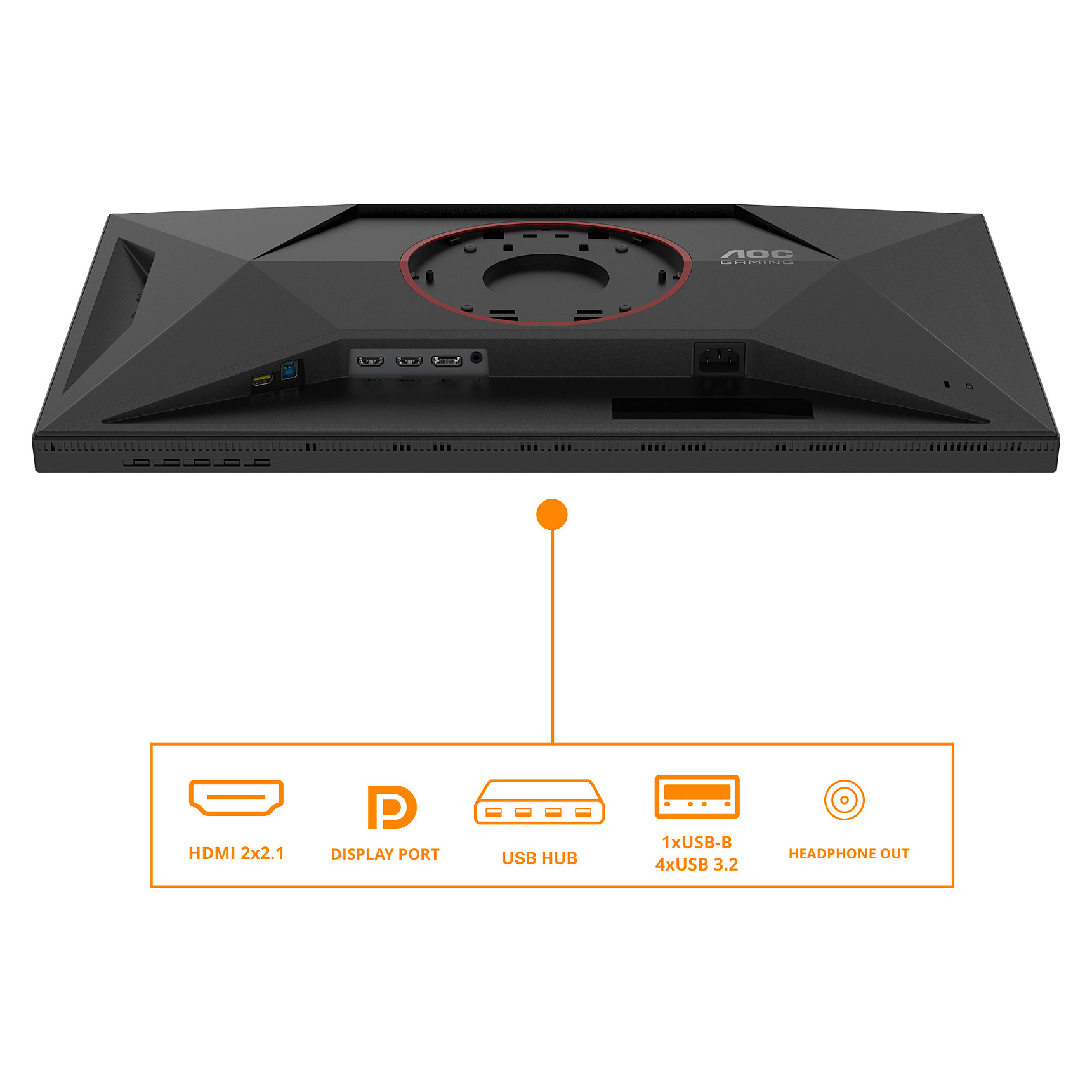 Monitor Gaming AOC U27G4XM / 27"/ 4K Ultra HD Fast IPS LED / 160Hz / 1ms / HDMI+DP - Zezë - Figura 3