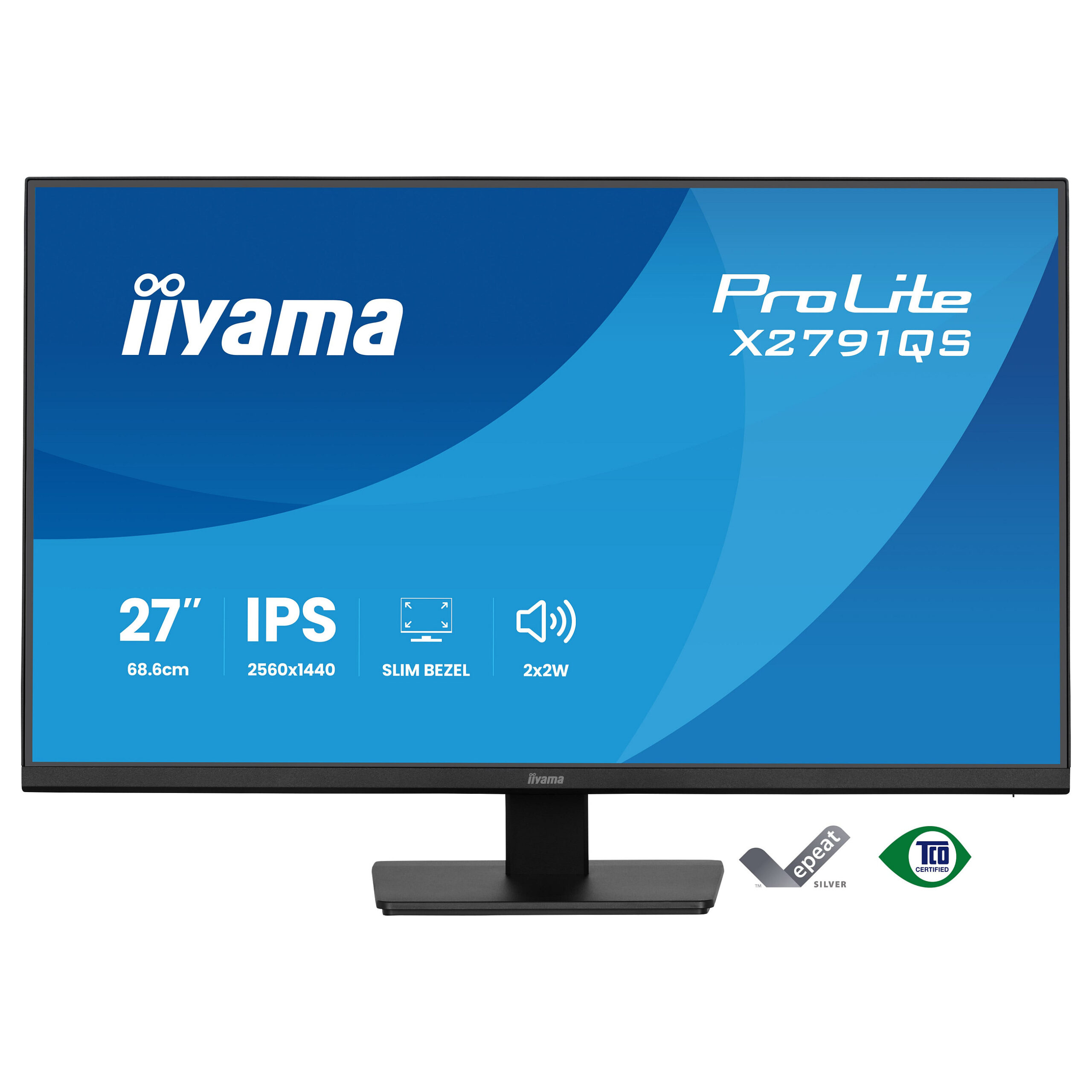 Monitor IIYAMA X2791QS-B1 / 27"/ Quad HD IPS LED / 75Hz / 1ms / HDMI+DP - Zezë - Figura 2