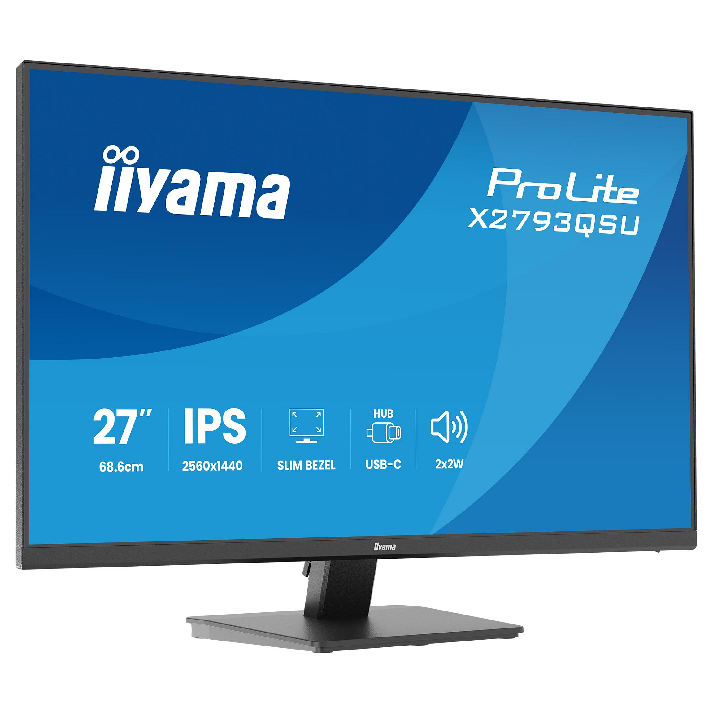 Monitor IIYAMA X2793QSU-B1 / 27"/ Quad HD IPS / LED / 75Hz / 1ms / HDMI+USB+DP - Zezë - Figura 4