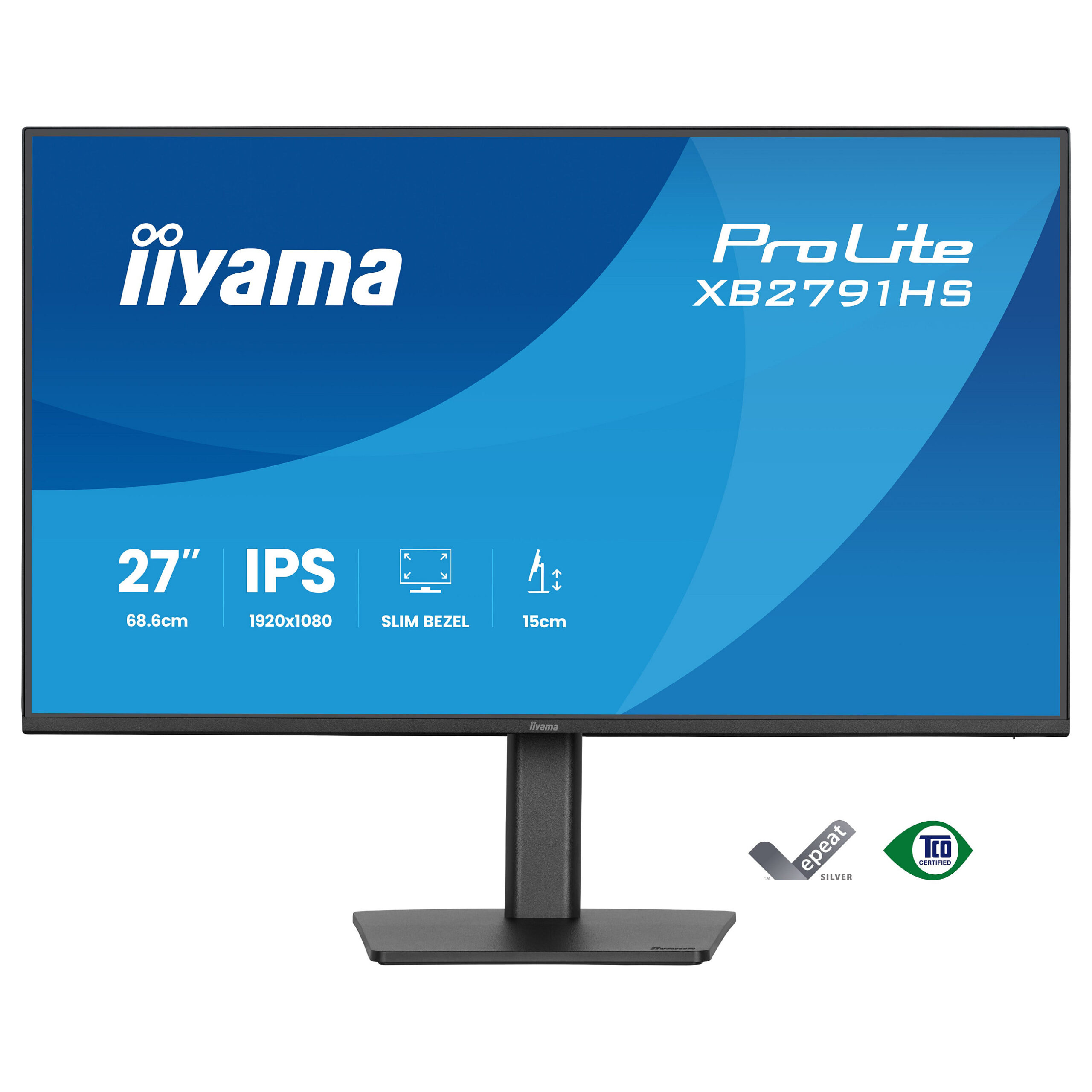 Monitor IIYAMA XB2791HS-B1 / 27"/ Full HD IPS / LED / 120Hz / 1ms / HDMI+DP - Zezë - Figura 2