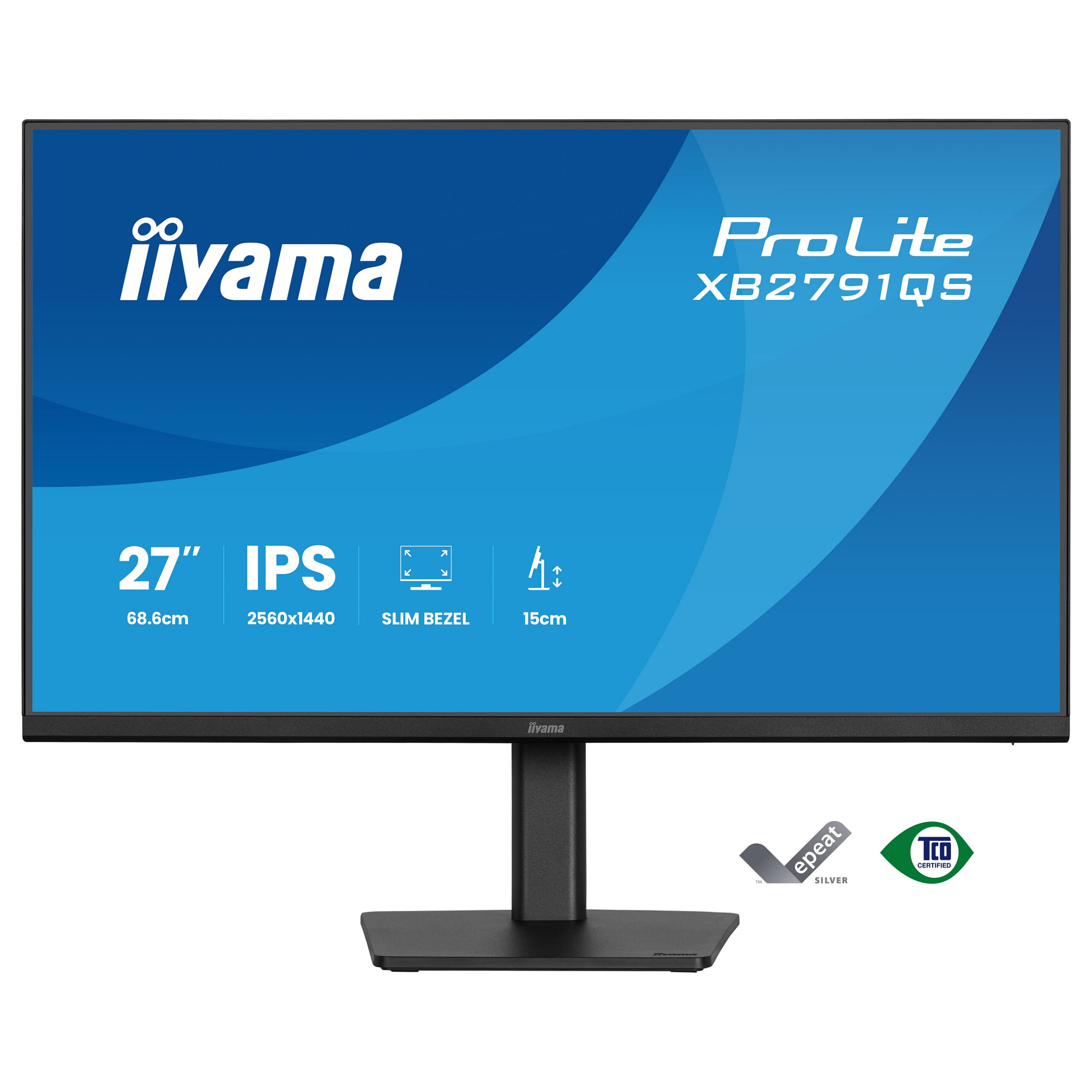 Monitor IIYAMA XB2791QS-B1 / 27"/ Quad HD IPS / LED / 75Hz / 1ms / HDMI+DP - Zezë - Figura 2
