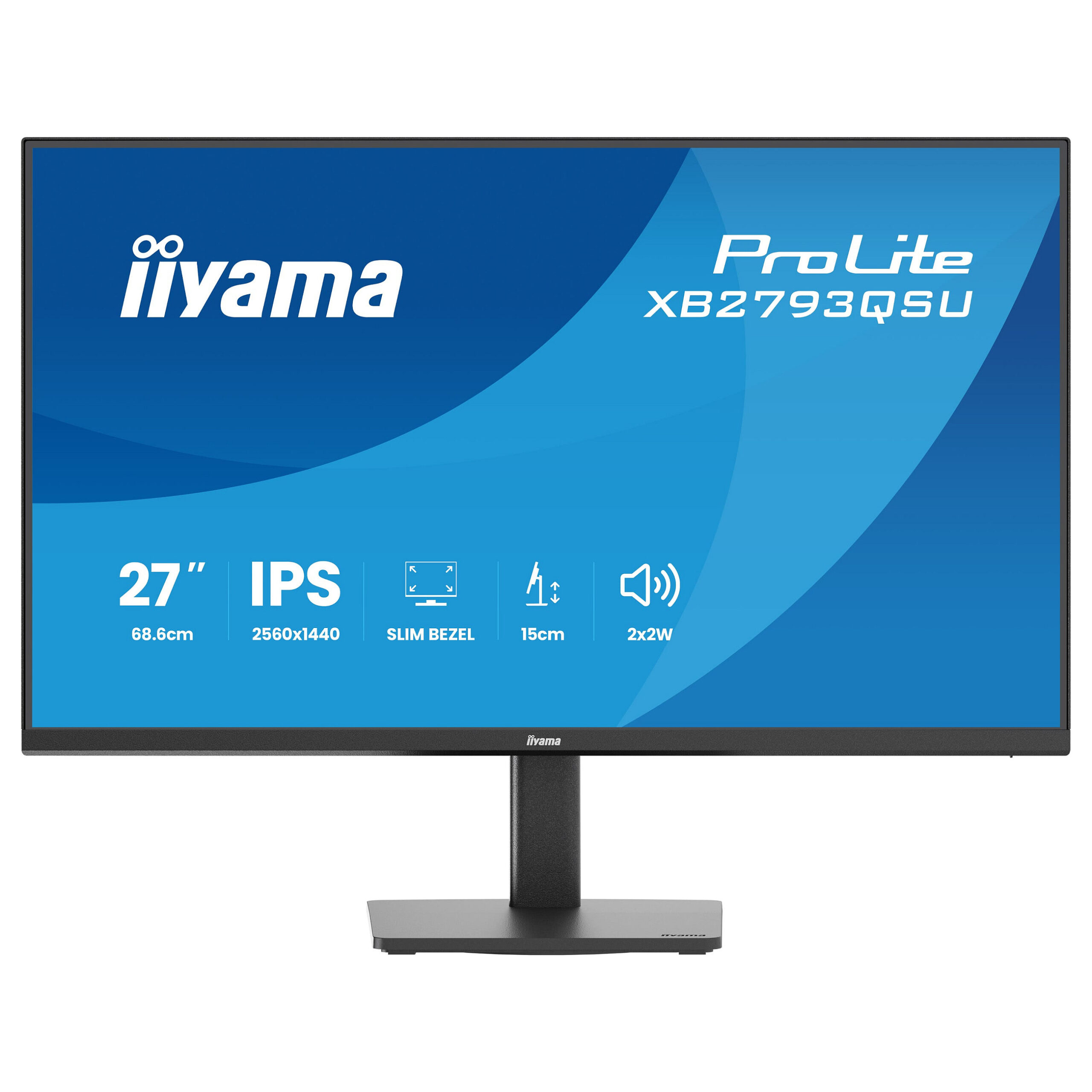 Monitor iiyama ProLite XB2793QSU-B1 / 27"/ Quad HD IPS / LED / 75Hz / 1ms / HDMI+USB+DP - Zezë - Figura 3