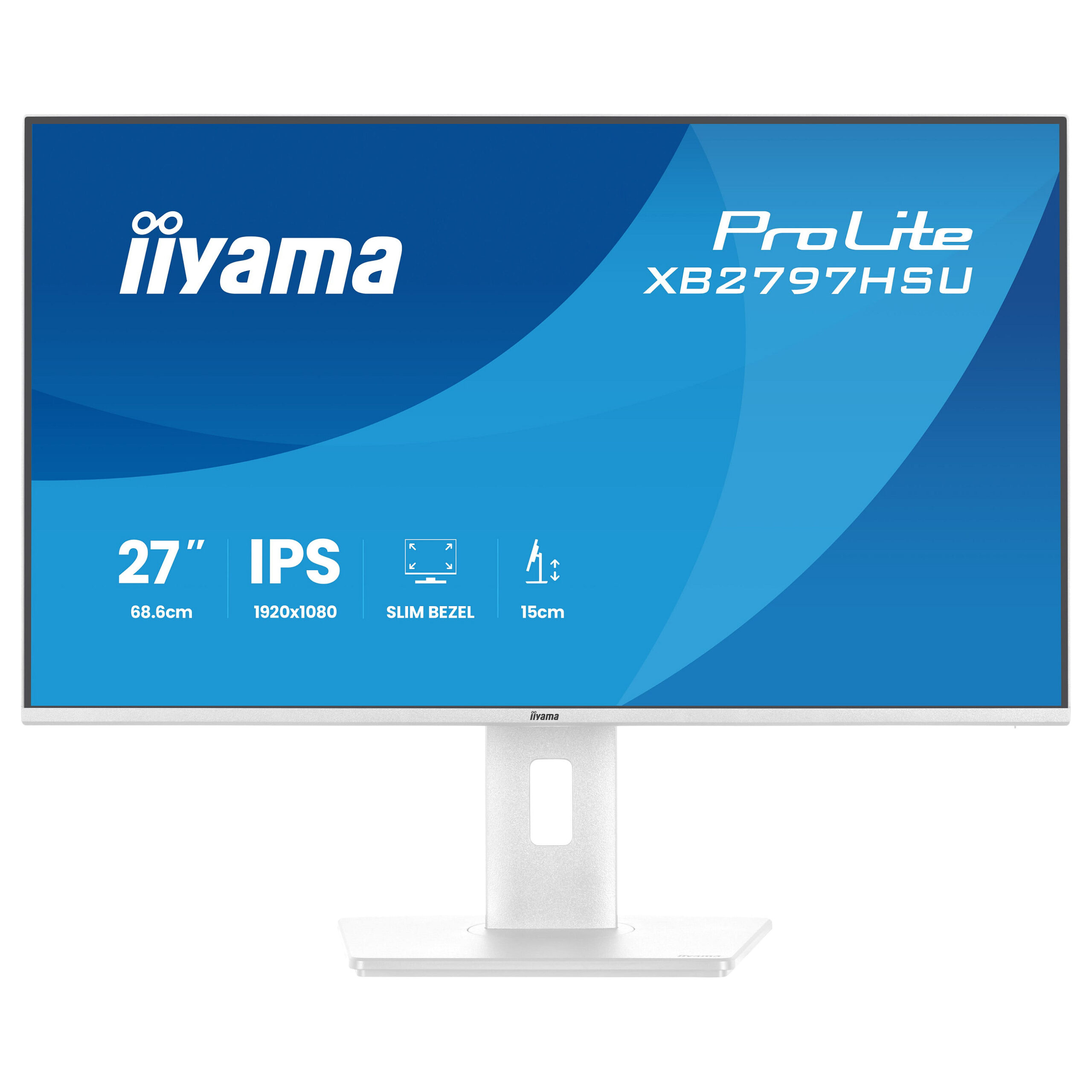 Monitor IIYAMA XB2797HSU-W1 / 27"/ Full HD IPS / LED / 120Hz / 1ms / HDMI+USB+DP - Bardhë - Figura 3